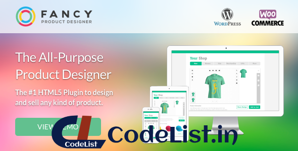 Fancy Product Designer v6.1.9 – WooCommerce plugin