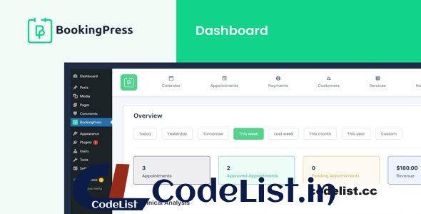 BookingPress Pro v3.3.2 – Appointment Booking plugin