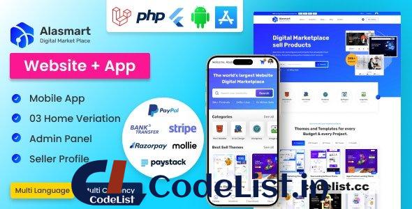 Alasmart v1.3.1 – Digital Product Download Marketplace Laravel Script