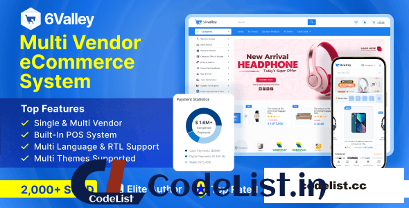 6valley Multi-Vendor E-commerce v14.2 – Complete eCommerce Mobile App, Web, Seller and Admin Panel – nulled