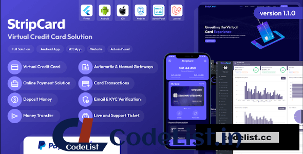 StripCard v1.1.0 – Virtual Credit Card Solution