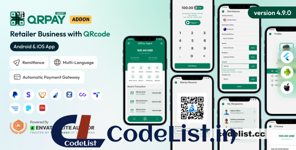 QRPay Agent v4.9.0 – Retailer Business with QR Code Android and iOS App