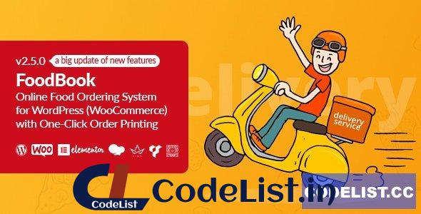 FoodBook v4.3.3 – Online Food Ordering System for WordPress with One-Click Order Printing