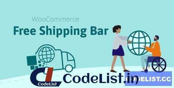 WooCommerce Free Shipping Bar v1.1.17 – Increase Average Order Value