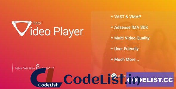 Easy Video Player v8.5 – WordPress Plugin