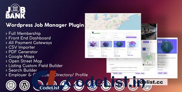 JobBank v1.0.2 – WordPress Job manager plugin