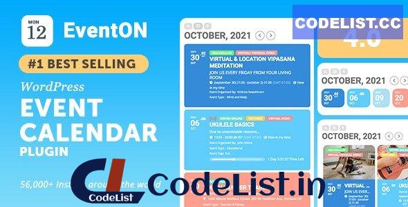 EventON v4.3 – WordPress Virtual Event Calendar Plugin