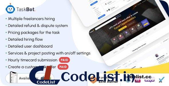 Taskbot v5.3 – A Freelancer Marketplace WordPress Plugin