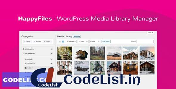 Happy Files Pro v1.8 – Organize Your WordPress Media Files