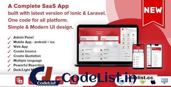 Easy Invoice v1.0 – A Complete Saas Package for Accounting – Android, ios & Web (ionic & Laravel)