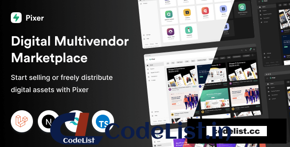 Pixer v2.3.0 – React Laravel Multivendor Digital Marketplace