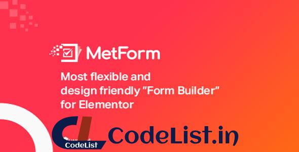 MetForm Pro v3.0.0 – Advanced Elementor Form Builder