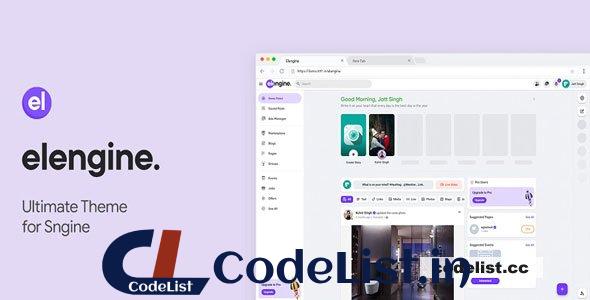 Elengine Theme for Sngine v1.0.8
