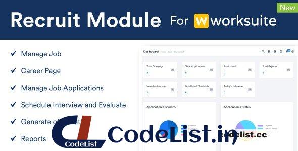 Recruit Module For Worksuite CRM v1.0.2