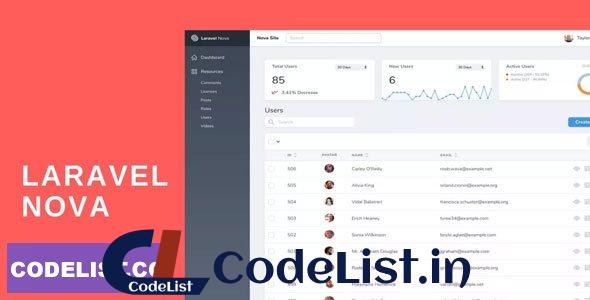 Laravel Nova v4.8.1 – Administration Panel For Laravel – nulled