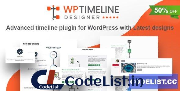 WP Timeline Designer Pro v3.6 – WordPress Timeline Plugin