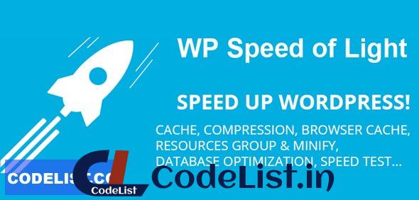 WP Speed of Light v3.2.0 – Speed Up WordPress Pro