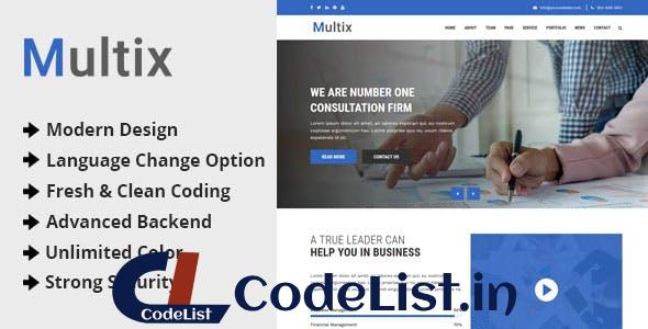 Multix v2.4 – Multipurpose Website CMS with Codeigniter