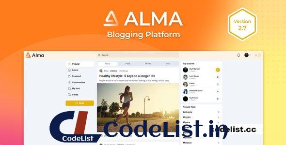 Alma v2.7 – Blogging Platform