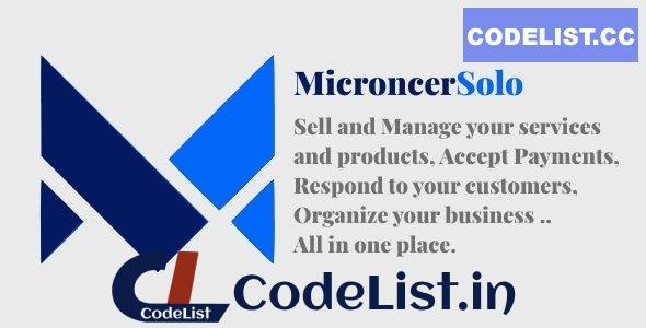 Microncer Solo v5.1 – Services and Digital Products Marketplace