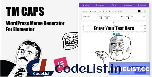 TM CAPS v1.2 – WordPress Meme Generator For Elementor