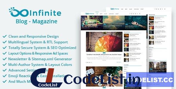 Infinite v4.1.1 – Blog & Magazine Script – nulled