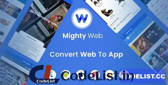 MightyWeb Flutter Webview v9.0 – Convert Your Website To An App + Admin Panel