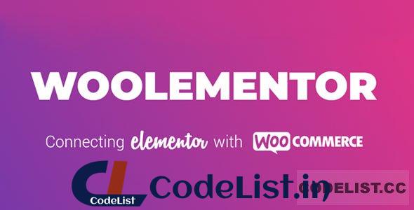 Woolementor Pro v2.6.0 – Connecting Elementor with WooCommerce