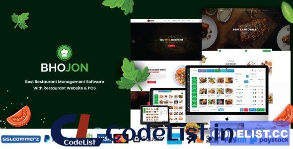 Bhojon v2.8 – Best Restaurant Management Software with Restaurant Website – nulled