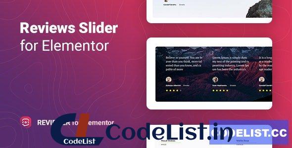 Reviewer v1.0 – Reviews Slider for Elementor