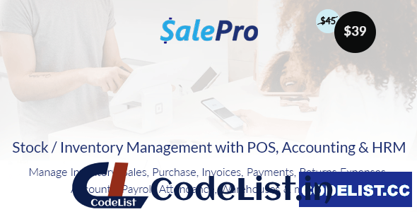 SalePro v3.5.1 – Inventory Management System with POS, HRM, Accounting