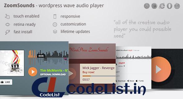 ZoomSounds v6.35 – WordPress Audio Player