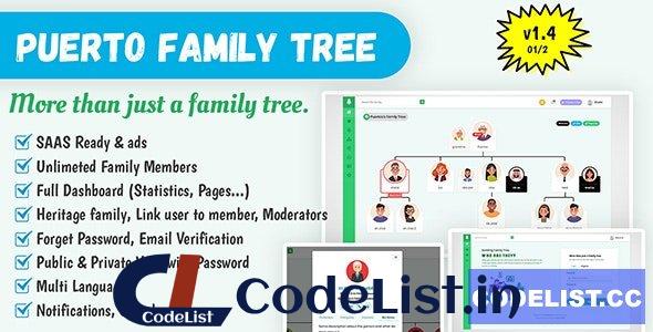 Puerto Family Tree Builder SAAS v1.4