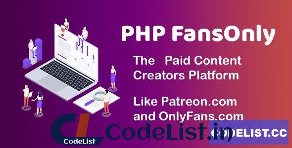 PHP FansOnly Patrons v1.9 – Paid Content Creators Platform – nulled