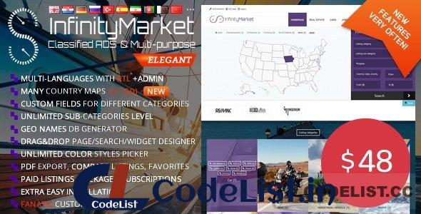 Infinity Market v1.7.5 – Classified Ads Script – nulled