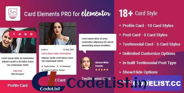 Card Elements Pro for Elementor v1.0.2