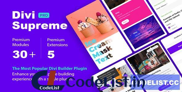 Divi Supreme Pro v4.0.4