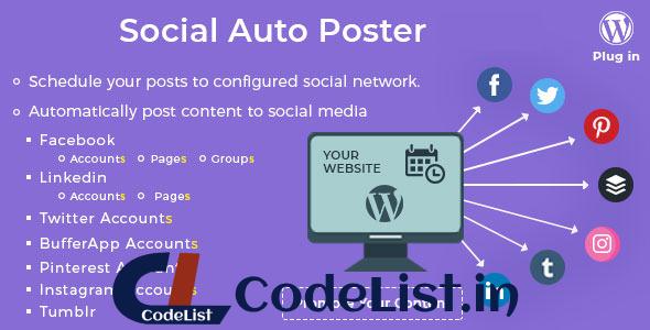 Social Auto Poster v4.0.0 – WordPress Plugin