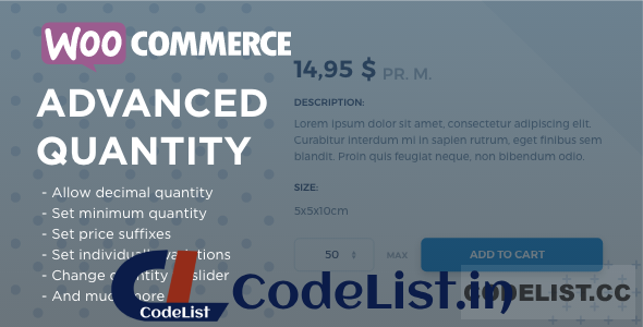 WooCommerce Advanced Quantity v3.0.0