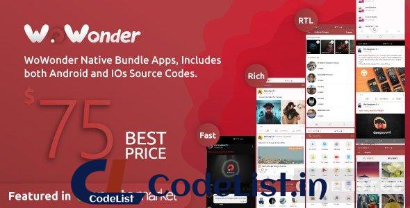 Mobile Native Social Timeline Applications v3.5 – For WoWonder Social PHP Script