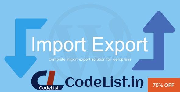 WP Import Export v3.3.0