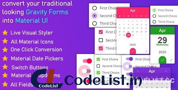 Gravitizer v1.0.0 – Gravity Forms Material UI Styler