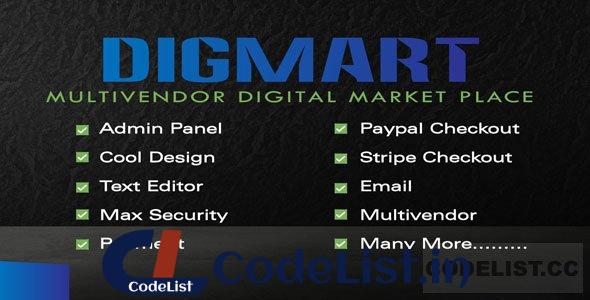 DigMart v3.6.0 – Multivendor Digital MarketPlace PHP