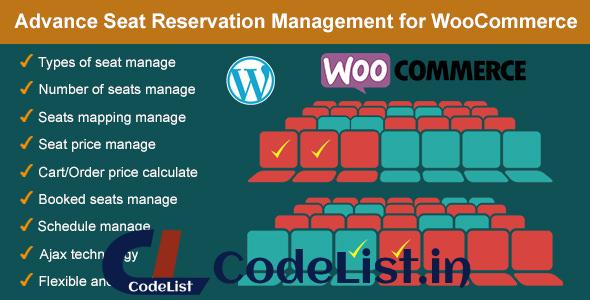 Advance Seat Reservation Management for WooCommerce v2.8