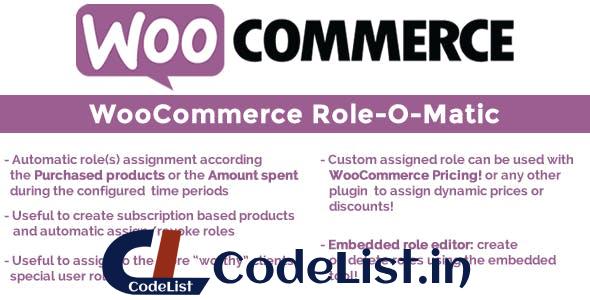 WooCommerce Role-O-Matic v8.0