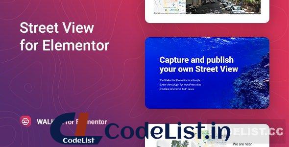 Walker v1.0 – Google Street View for Elementor