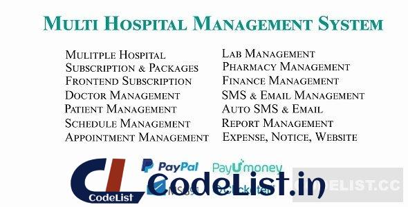 Multi Hospital v4.1 – Hospital Management System (Saas App)