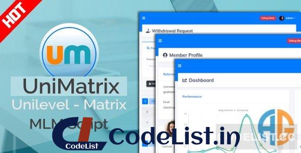 UniMatrix Membership v1.2.2 – MLM Script