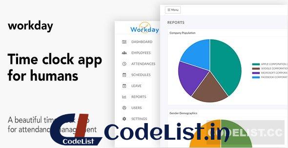 Workday v1.1 – A Time Clock Application For Employees