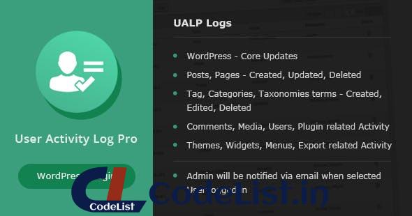 User Activity Log PRO for WordPress v1.6